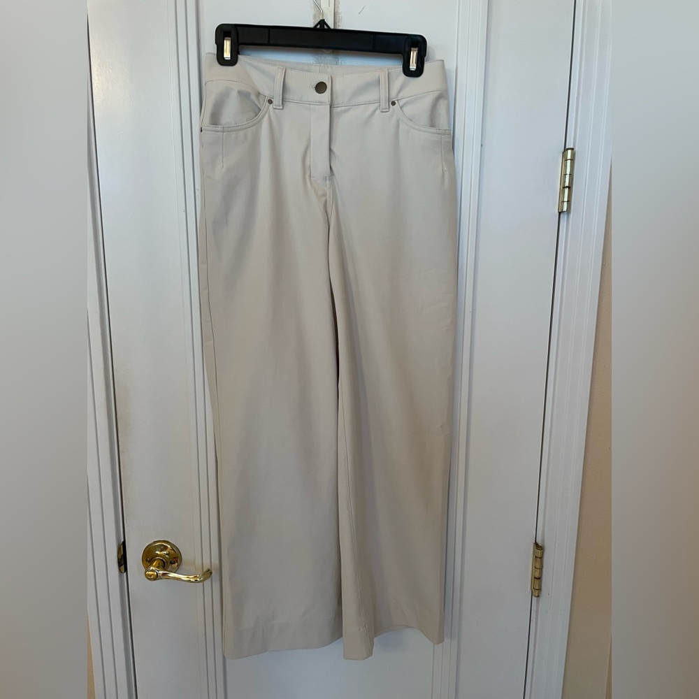 Lululemon City Sleek 5 pocket high rise wide leg 7/8 length pant, NWOT Sz 25